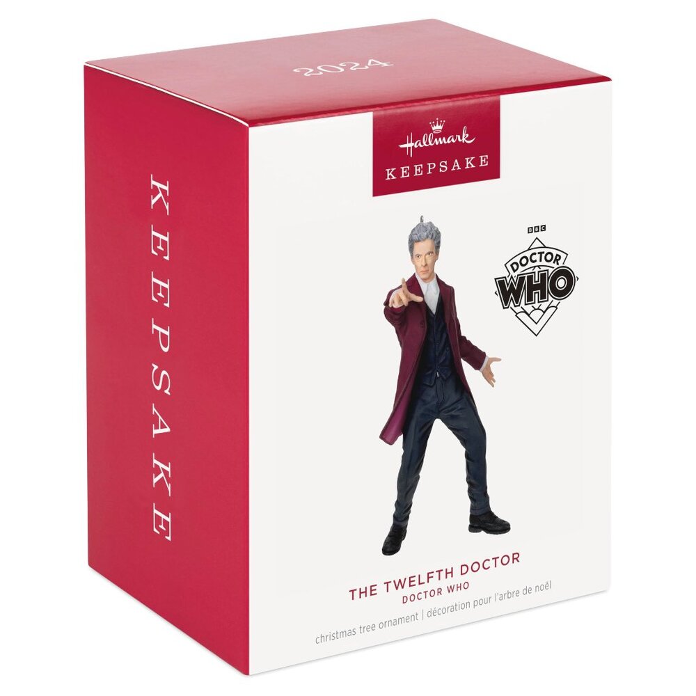 New! Dr. Who 12th Doctor Hallmark Keepsake Christmas Ornament 2024 Peter Capaldi